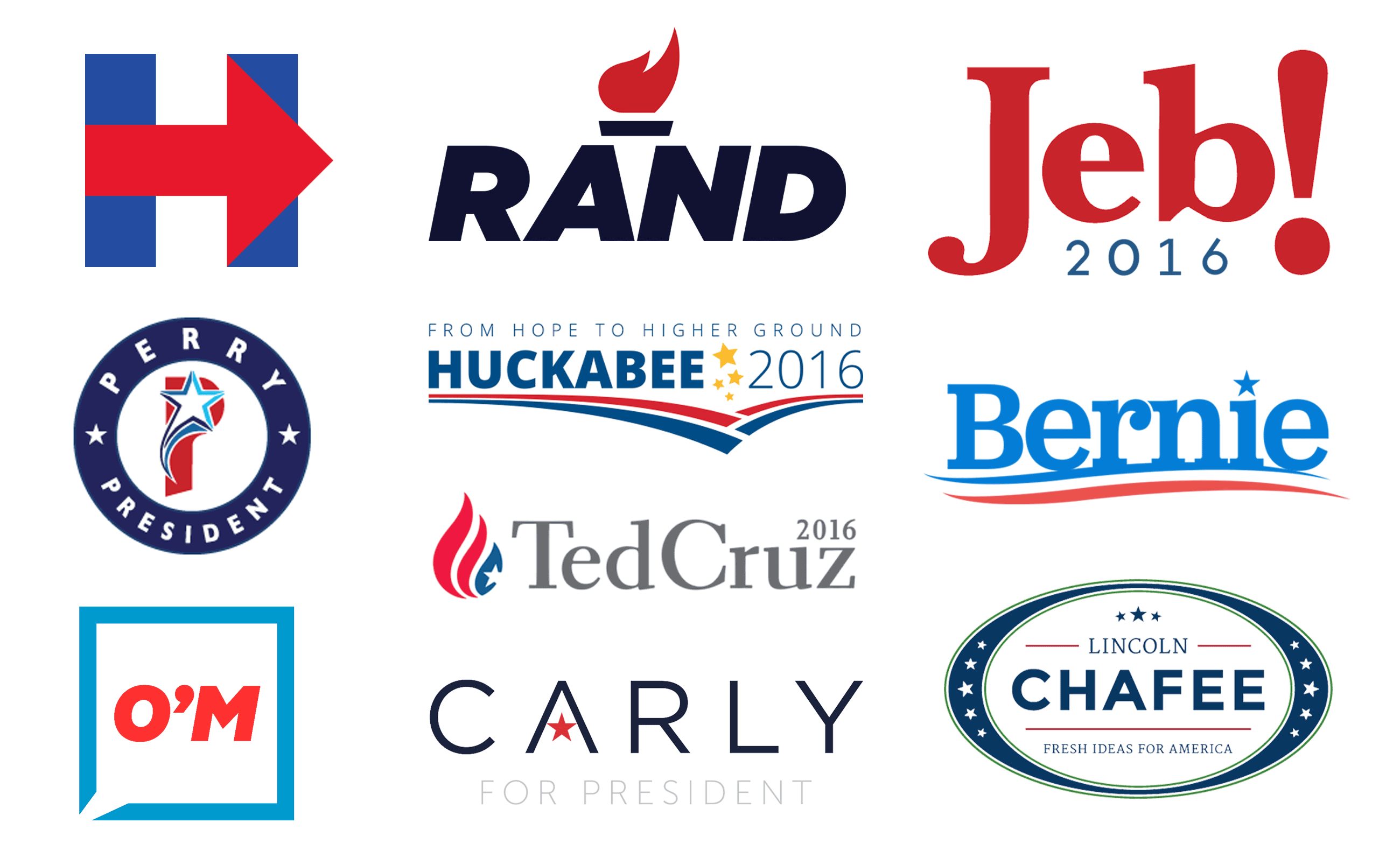 A new crop of campaign logos