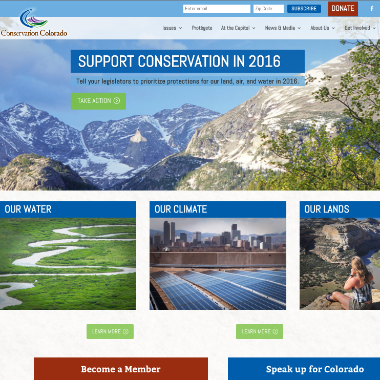 CONSERVATION COLORADO WEB SITE