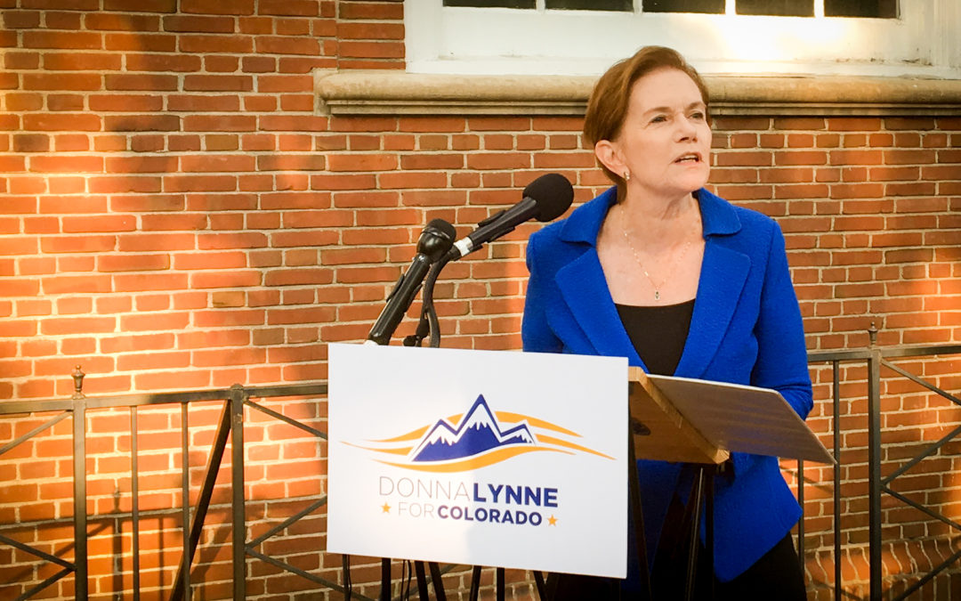 Colorado Lt. Governor and Chief Operating Officer Donna Lynne formally announces bid for Governor